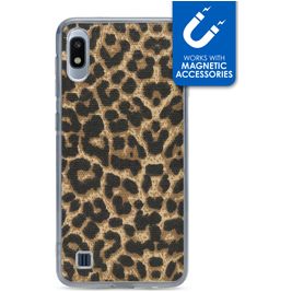My Style Magneta Coque Samsung Galaxy A10 Coque arrière en TPU Souple - Leopard