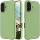 Mobigear Rubber Touch Coque iPhone 16 Coque arrière en Silicone - Vert