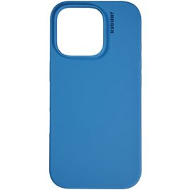 Nudient Base Coque iPhone 16 Pro Max Coque arrière en Silicone - Vibrant Blue
