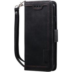 Mobigear Two Tone Housse iPhone SE (2020) Etui Porte-Monnaie - Noir