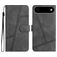 Mobigear Stitch iPhone Air Étui Portefeuille - Gris