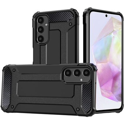 Mobigear Outdoor Samsung Galaxy A16 Plastique rigide Coque arrière Antichoc - Noir