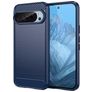 Mobigear Brushed Slim Coque Google Pixel 9 Pro Coque arrière en TPU Souple - Bleu