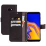 Mobiparts Saffiano Wallet Housse Samsung Galaxy J4 Plus Etui Porte-Monnaie - Noir