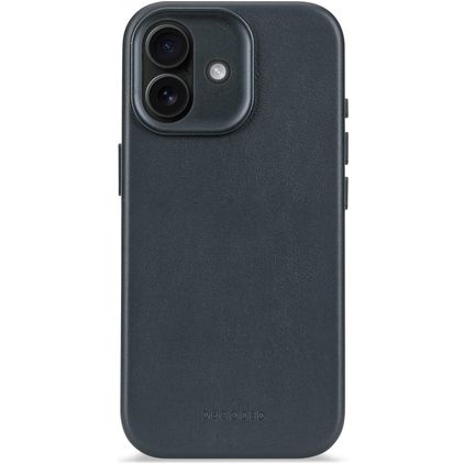 Decoded iPhone 17 Cuir véritable Coque arrière Antichoc - Navy Shadow