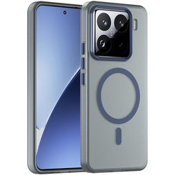 Mobigear Shockproof Xiaomi 15 Pro MagSafe Plastique rigide Coque arrière - Bleu foncé