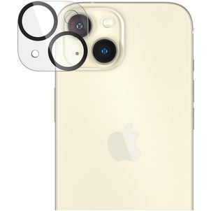 PanzerGlass PicturePerfect iPhone 15 Verre trempé Protection Caméra - Compatible Coque - Noir