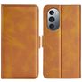 Mobigear Slim Magnet Housse Motorola Edge X30 Etui Porte-Monnaie - Cognac