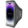 Mobiparts Comfort Fit Brassard Téléphone iPhone 14 Pro Brassard Coque de Sport en Neoprène - Noir