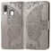 Mobigear Butterfly Housse Samsung Galaxy A40 Etui Porte-Monnaie - Gris