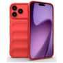 Mobigear Bumpy Coque iPhone 18 Pro Max Coque arrière en TPU Souple - Rouge