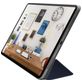 Macally Bookstand Coque iPad Pro 11 Pouces (2018) Etui + Porte-crayon - Bleu