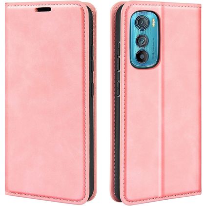 Mobigear Retro Slim Motorola Edge 30 Étui Portefeuille - Rose