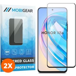 Mobigear Premium HONOR X8A Verre trempé Protection d'écran - Compatible Coque (Lot de 2)