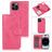 Mobigear Wallet Housse iPhone 15 Pro Etui avec Coque Détachable Porte-Monnaie - Rose
