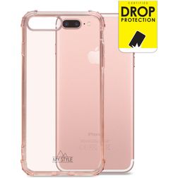 My Style Protective Flex Coque iPhone 8 Plus Coque arrière en TPU Souple Anti-Chocs - Soft Pink