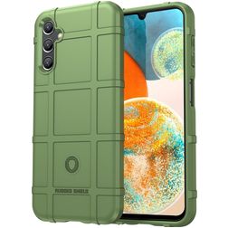 Mobigear Rugged Shield Coque Samsung Galaxy A14 Coque arrière en TPU Souple Anti-Chocs - Vert