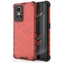 Mobigear Honeycomb Coque Realme GT Neo 3 Coque arrière Rigide Anti-Chocs - Rouge