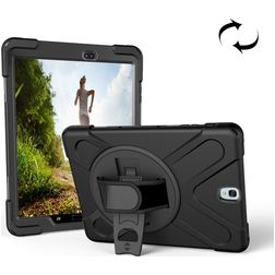 Mobigear SureGrip XGuard Coque Samsung Galaxy Tab S3 9.7 Coque arrière en Plastique rigide,Silicone + Support Amovible - Noir