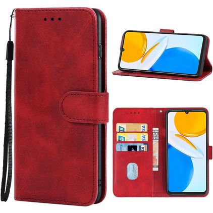 Mobigear Wallet Housse HONOR X7 Etui Porte-Monnaie - Rouge