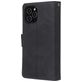 Mobigear Zipper Housse iPhone 12 Pro Max Etui Porte-Monnaie - Noir
