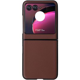 Mobigear Excellent Coque Motorola Razr 40 Ultra Coque arrière Rigide - Marron