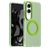 Mobigear Shockproof OnePlus Nord CE 4 Lite MagSafe Plastique rigide Coque arrière - Vert