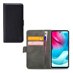 Mobilize Classic Gelly Wallet Housse Motorola Moto G60 Etui Porte-Monnaie - Noir