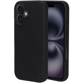 Mobiparts Coque iPhone 16 Coque arrière en Silicone - Noir