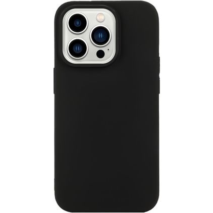 Mobigear Colors Coque iPhone 14 Pro Coque arrière en TPU Souple - Noir