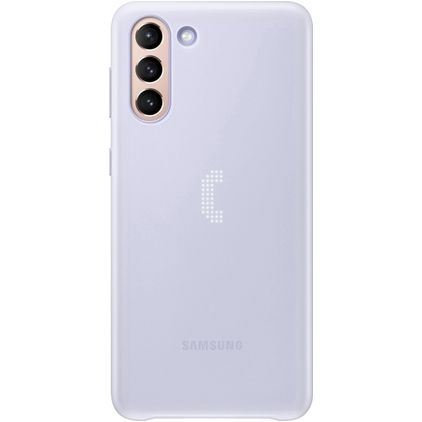 Samsung LED Cover Coque Samsung Galaxy S21 Plus Coque arrière Rigide - Violet