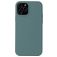 Mobigear Rubber Touch Coque iPhone 13 Mini Coque arrière en Silicone - Pine Green