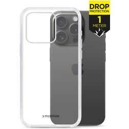 Mobilize Naked Protection Transparent iPhone 15 Pro Plastique rigide Coque arrière Antichoc - Transparent