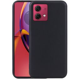 Mobigear Colors Coque Motorola Moto G84 Coque arrière en TPU Souple - Noir