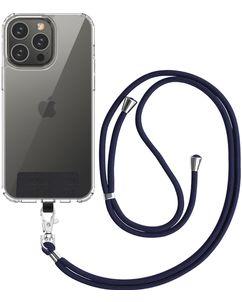 Mobigear Lanyard - Cordon de téléphone universel ajustable - Bleu Marin