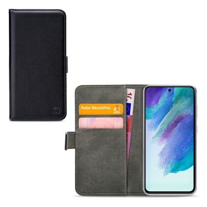 Mobilize Classic Gelly Wallet Housse Samsung Galaxy S21 FE Etui Porte-Monnaie - Noir