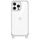 Mobigear Bungy Coque iPhone 14 Pro Max Coque arrière Rigide - Argent