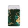 MIO - Porte Cartes en - 3 Cartes - Compatible MagSafe - Green Marble