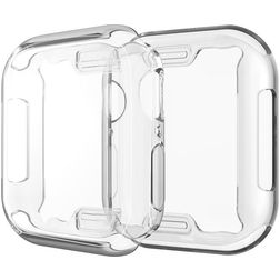 Mobigear Royal Coque Apple Watch - 40 mm Thin Coque en en TPU Souple - Argent