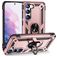 Mobigear Armor Ring Coque Samsung Galaxy S23 Plus Coque arrière Rigide Anti-Chocs avec Anneau-Support - Rose doré