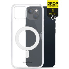 Mobilize Naked Protection Coque Transparente iPhone 13 MagSafe Coque arrière Rigide Anti-Chocs - Transparent
