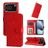 Mobigear Sunflower Housse iPhone 17 Pro Etui Porte-Monnaie - Rouge