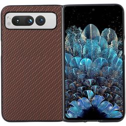 Mobigear Race Google Pixel Fold Plastique rigide Coque arrière - Marron