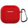 Mobigear Colors Coque Silicone souple pour Apple AirPods 4 - Rouge