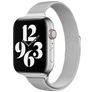 Mobigear Slim Loop Bracelet Milanais pour Apple Watch Fermeture magnétique - 42/41/40/38 mm - Argent