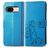 Mobigear Clover Housse Google Pixel 8a Etui Porte-Monnaie - Bleu