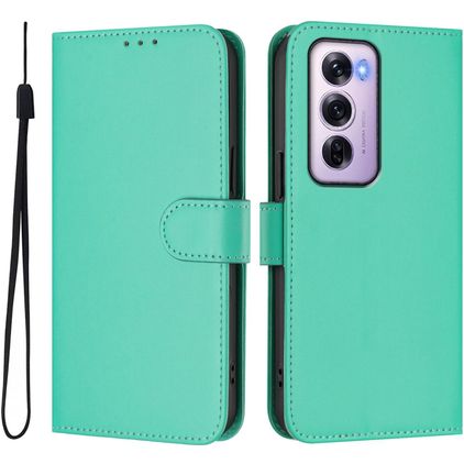 Mobigear Urban Wallet Housse OPPO Reno 12 Pro Etui Porte-Monnaie - Vert