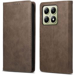 Mobigear Wallet Housse Xiaomi 14T Etui Porte-Monnaie - Marron