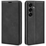 Mobigear Retro Slim Housse Samsung Galaxy S25 FE Etui Porte-Monnaie - Noir