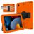Mobigear Ruggedized Coque iPad 9 (2021) Coque arrière en EVA + Support Amovible - Orange